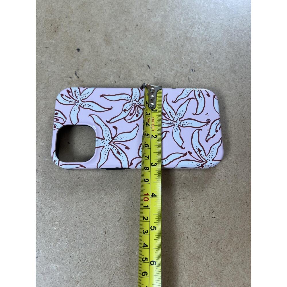 BURGA Dual-Layer Phone Case For Apple Pink Floral Polycarbonate With Pouch - Picture 7 of 7